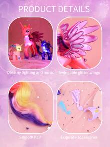 Hasbro Light-Up Playset With Music & Comb – 36.2CM Pretend Play Toy For Girls, Birthday & Back To School Gift – 2 Colors Mixed