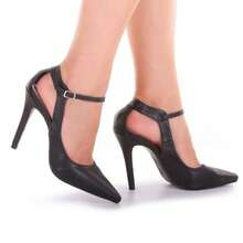 Women's Sandals, Elegant Pumps, High Heel 10cm, Bride, Wedding, Party - 黑色 - 查看 4