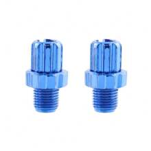 2 piezas Tornillos de ajuste de la palanca de freno de bicicleta con tuercas de palanca de freno entrelazadas M10, tornillos de ajuste de la palanca de freno de bicicleta de montaña, material de aleación de aluminio - El mejor regalo para entusiastas del ciclismo