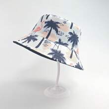 1pc Reversible Paisley Print Bucket Hat, Polyester Bohemian Style Unisex Cap Suitable For Spring, Summer And Autumn