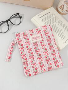 1个花卉图案6/6.8/7英寸电子阅读器保护套SA569P，适用于Kindle Paperwhite 2024 1/2/3/4/5/6电子书阅读器，电子阅读器收纳袋，学生礼物，学校/假期/旅行使用 - 彩色 - 查看 7