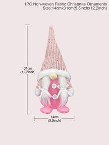 1pc Short Leg Faceless Gnome Christmas Ornaments(White/Pink/Grey),Christmas Home Room Dining Table Decoration,Christmas Tree Decoration Pendant,Home Decoration, Festive Party Decoration,Merry Christmas,Xmas Gift,Holiday Party Favors,Christmas Decoration,Christmas Party Supplies,Xmas Decor, New Year 2026 Gift