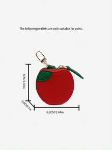 Simple And Fresh Fruit Shape Keychain Coin Purse Mini Fruit Series Strawberry Pendant Bag Car Accessories For Women Keychain For Bag - Multicolor - View 4