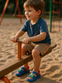 Children's Papete Sandal Men's Platform Dino Dinosaur Comfortable Soft Lightweight - 米色 - 查看 5