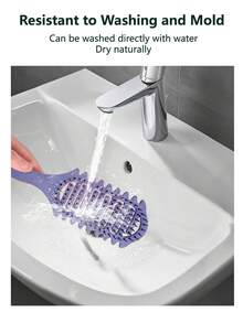 Pro Curl Defining Brush For All Hair Types | Vented Anti-Frizz Styler For Curly/Coily/Straight Hair, No-Pull Flexible Bristles & Heat-Resistant Design - Salon Smoothing & Detangling Tool, Curl Defining Brush, 2025 Curly Hair Brush, Vented Hair Brush For Detangling, Shaping And Defining Curls For Women And Men Less Pulling - Multicolor - View 8