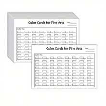 Colorful Filled Cards For Art Students - Double-Sided Matte Surface, Watercolor And Pen Designs, For Art Projects, Includes Colored Pencils, Watercolor Pens, Markers, Art Project Supplies - Black - View 1