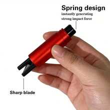 1Pc Car Safety Escape Hammer Car Emergency Underwater Window Breaker Car Dual-Use Scissors Safety Belt Escape Safety Hammer Car Interior Window Break Quick Escape Tool Random LOGO Pattern On The Bottom