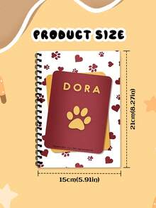 Cuaderno de espiral con foto personalizada de mascota, libro de escritura personalizado con perro y gato, cuaderno con portada personalizada, regalo para amantes de las mascotas, libro de anillas, cuaderno de viaje con cara de mascota, útiles escolares, multiusos, ornamental, reutilizable, moderno, colorido, lindo, vintage, de dibujos animados, kawaii, personalizado, único, para trabajadores, clientes, estudiantes, para negocios/trabajo/oficina, para la escuela, suministros de regalo de Navidad - Multicolor - Ver 5
