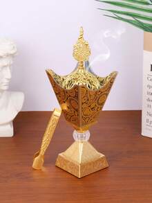 1 Peça/1 Conjunto Queimador de Incenso/Suporte de Incenso de Metal Simples e Elegante, Queimador de Incenso Quadrilátero de Metal, Design Requintado e Simples. Pode ser usado como um difusor de aromaterapia - para criar uma atmosfera elegante. Perfeito para escritórios (como peça central), espaços de ioga e locais de festa. Também ótimo como peça decorativa para decoração de casa ou acessórios de sala de estar.