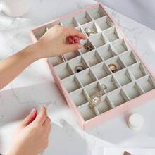 Cosmetic Storage Box & Rack - Set di 3 rosa - Visualizzare 2