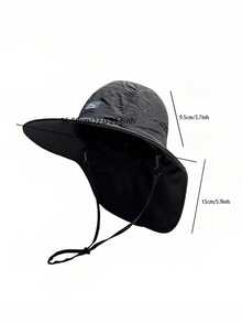 Chapeau de seau de protection solaire unisexe, convient pour la pêche, les voyages, le camping et la randonnée - Multicolore - Voir 4