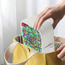 1pc Adult DIY Diamond Art Painting Kit, Jewelry Box, Diamond Painting Set, Green Succulent Flower Pattern, Adult Paint By Numbers, 5D Diamond Painting Kit, Diamond Painting Craft Gift Suitable For Jewelry Storage, Adult Paint By Numbers, Ideal Gift For Christmas, Halloween, Valentine's Day