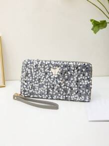 Sequin Fashion Wallet Clutch Purse For Women Wallet Purse Wallet Long Wallet Wristlet Wallet Money Wallet Fall