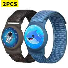 2pcs Cartoon Style Protective Cases Compatible With Apple AirTag, Anti-Lost GPS Locator Cover - Multicolor - View 8