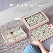 Cosmetic Storage Box & Rack - Set di 3 rosa - Visualizzare 8