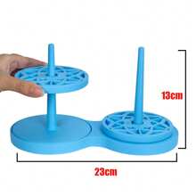 Dual Yarn Spinners Knitting Rotary Plastic Tools, Detachable Yarn Holders, Double Vertical Spinning Stand, Textile Wool Agri Flower Knitting Rotary Hand Knitting Tool 3D Printed