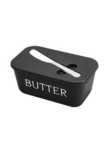 1pc Butter Dish,Butter Box,With Oil Knife,Cover,Butter Storage Container,Often Suitable For Kitchen Baking And Gift-Giving,Sealed Butter Container Covers The Countertop Or Refrigerator Can Be Cleaned In The Dishwasher