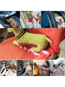 1pc Pet Car Seat Belt, Dog Retractable Leash, Pet Leash, Car Seat Belt Nylon Seat Belts Heavy Duty & Durable Car Harness For Dogs Dog Car Seat ,Dog Seatbelt,Keep Your Dog Safer! Dog Outing Dog Stuff,1pc Pet Car Seat Belt, Dog Retractable Leash, Pet Leash, Car Seat Belt Nylon Seat Belts Heavy Duty & Durable Car Harness For Dogs Dog Car Seat ,Dog Seatbelt,Keep Your Dog ! Dog Outing Dog Stuff