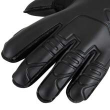 1 Pair Black Soccer Goalkeeper Gloves, Adult Professional Finger Protection Grip Gloves, Anti-Slip, For Training