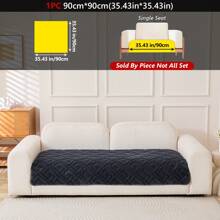1PC Modern Minimalist Thickened Plush Jacquard Sofa Cushion – Anti-Slip Machine-Washable Winter Warm Sofa Cover, Fits 1/2/3/4-Seater Modular Sofas, Pet-Friendly Seat Pad