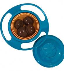 Prato  Pote Infantil  Mágico 360 Comida Não Cai