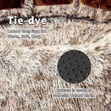 Paw Shape Calming Pet Bed, Plush Faux Fur Donut Bed For Dogs & Cats,  Washable, Non-Slip Bottom, Large Size (26"*26"*8"), Gray - Pet Sofa