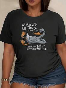 1 camiseta con frases divertidas, para mascotas, perros, con gráficos lindos y divertidos, 100% algodón puro, de manga corta, esencial para verano y primavera, cuello redondo holgado e infor - Negro - Ver 2