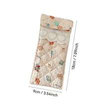 Cartoon Pattern Glasses Storage Bag Anti Pressure Sunglasses Case With Button Portable Glasses Protective Cover