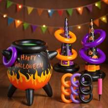 Halloween Ring Toss Games, Inflatable Decorative Items For Halloween Party Supplies, Halloween Party Favors Supplies Holiday Decoration Indoor Outdoor Carnival Game/ Home Decor Halloween Decor Room Decor