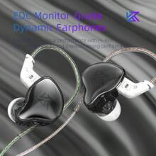 KZ KZ EDC In-Ear Monitor, High-Fidelity Stereo Stage/Studio IEM Wired Noise Isolating Earphones/Earbuds/Headphones For Musicians, Audiophiles, Budget Students, Comes With Storage Case (Black/Blue-Purple)