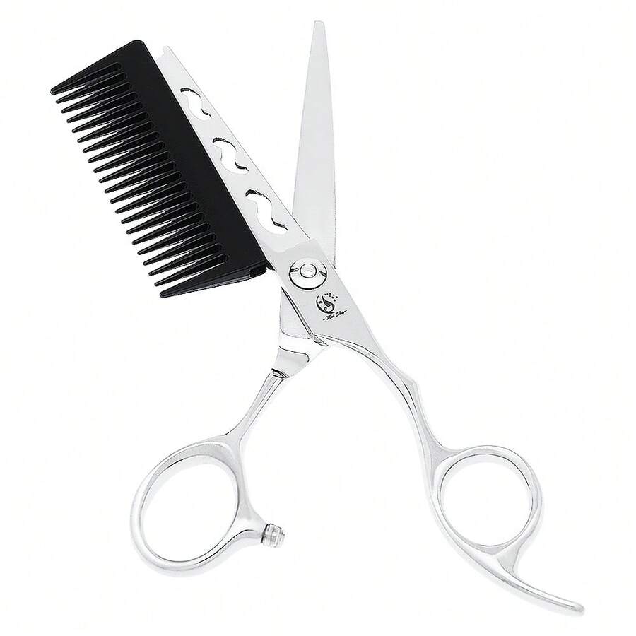 Meisha مقص حلاقة احترافي للصالونات مع مشط قابل للفصل، مقص قص شعر بتصميم إرجونومي من فولاذ JP440C بطول 6.0 بوصة، ماكينة قص شعر للاستخدام المنزلي A0195A، فرشاة تسريح الشعر، اكسسوارات الحلاق، مجفف شعر، شعر، حلاق، أدوات شعر، منتجات شعر، ضروريات السفر، ضروريات السفر، تصفيف الشعر، حلاقة