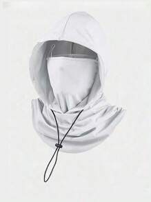 男女通用冰丝遮阳巴拉克拉法帽 - 防紫外线骑行全脸罩 - 透气、无缝、可调节颈围围巾，带抽绳，户外摩托车骑行钓鱼头饰帽子，带挂耳，女士防晒面罩，男士骑行风帽，男女通用透气面罩，适合户外活动、旅行、徒步旅行、滑雪、骑自行车 - 彩色 - 查看 5