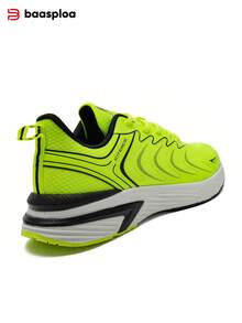 baasploa Giày chạy bộ nam, giày đi bộ nhẹ, giày thể thao ngoài trời nam thời trang thoáng khí bằng lưới, giày thể thao chạy bộ tennis mùa xuân, giày ngoài trời, giày thể thao, giày học sinh, giày chạy bộ kiểu retro, giày casual kiểu retro (Nếu bàn chân của bạn rộng hơn, vui lòng chọn lớn hơn một cỡ) - màu xanh lá - Xem 11