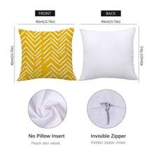 6 件简约日常黄色几何“甜蜜之家”抱枕套，单面印花柔软桃色天鹅绒，45*45/50*50/40*40 厘米靠垫套适用于室内装饰、派对、礼物