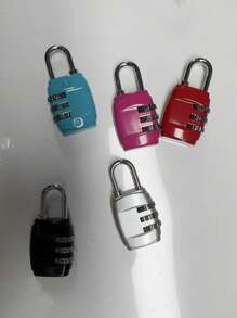 1 件，迷你家用密码锁，紧凑安全，行李组合挂锁，小尺寸，可重置密码，防锈，耐用，易于使用，适用于手提箱，健身房储物柜，宿舍抽屉，橱柜，非常适合旅行者，学生，健身者，租房者，感恩节，圣诞节，万圣节，新年，返校，返校季节的实用礼物，锁，柜锁，抽屉锁，窗锁，门锁，储物柜，组合挂锁