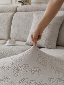 1 szt. Nowoczesny, świeży styl, modny nadruk, polarowy pokrowiec na sofę, elastyczny, uniwersalny pokrowiec na poduszkę na sofę, prosty i nowoczesny, antypoślizgowy pokrowiec na sofę, odpowiedni na sofy w kształcie litery L i sofy 1/2/3/4-osobowe, idealny do sypialni, salonu, biura, wystroju wnętrz, odpowiedni na każdą porę roku