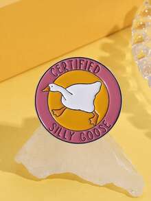 1 Piece Of Cartoon Goose Brooch, Fun And Versatile Badge, Clothing Bag, Hat Accessories, Gift For Good Friends - Big Goose - View 8