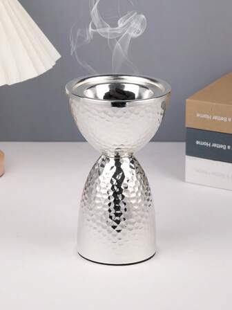 1件/1套创意锤纹香炉，中东阿拉伯风格巴霍尔香炉。适用于家居香氛、家居装饰。香座，居家生活，适用于家居装饰、卧室、客厅（作为中心装饰）、办公室、瑜伽馆和派对，营造优雅氛围。