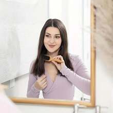 1PCS[Slick Back Hair Brush] 2-In-1 Bristle Slick Back Hair Brush | Wide Rat Tail For Sectioning & Parting, Edge Control & Flyaway Management, Natural Wood Handle, Black Bristles, Perfect For Teasing & Backcombing