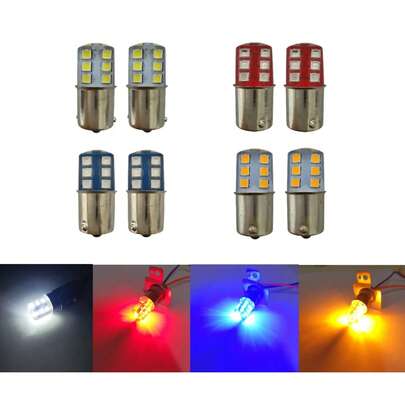 Tecnomoto Par Foco Led Direccional 1156 5050 12 Led Estrobo Moto auto iluminación potente y versátil fácil instalación y uso