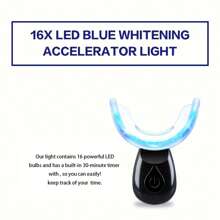 Black Teeth Whitening Acceleration Lamp, With Powerful LED Lamp, Teeth Whitening Enhancement Lamp - Black - View 8