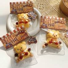 Cute Small Bear Squeeze Toy - Stress Relief Toy, A Stress Relief Artifact For Everyone (Yellow, 1 Piece)