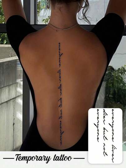 Håller i 7–14 dagar. Tillfälliga örttatueringsklistermärken. 1 realistiska engelska fraser och inspirerande citat. Konstnärliga tillfälliga tatueringsklistermärken. Lämpliga för modemedvetna människor.