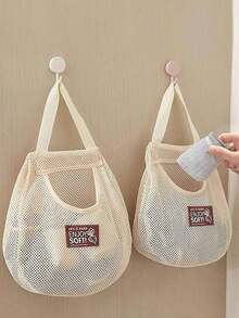 1pc Hanging Net Storage Bag, Lightweight Fabric Wall-Mounted Underwear Socks Storage Box, Space Saving For Door/Wardrobe, Back To School Organization, Laundry, Bathroom, Kitchenbedroom,Organizer,Organiser,Home Storage - Multicolor - View 2