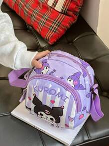 Sanrio 1 PC Sanrio Hello Kitty Kuromi Children'S Bag Cute Cartoon Girl Coin Purse Can Hold Mobile Phone Little Girl Fashionable Outing Shoulder Messenger Bag