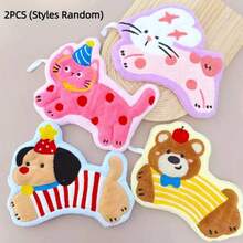 1/2/4 قطع من مناشف اليد لأصدقاء المداعبة - مناشف حيوانات معلقة (قطة/جرو/أرنب/دب)، ماصة للغاية من الميكروفايبر للاستخدام في الحمام/المطبخ/السكن الجامعي، هدية عودة إلى المدرسة والاحتفال بالمنزل الجديد