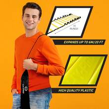 Hy-Pro 6m Agility Training Ladder - Black - View 3