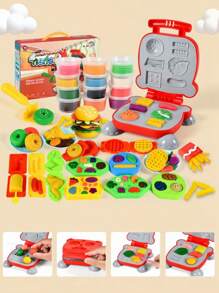 24/12/6pcs Children's Clay Suit, Soft And Easy To Shape, Not Easy To Dry Quickly, The First Choice For Creativity, Wheat Flour Material, Canned Storage, DIY Production, Educational Toys, Suitable For The Back-To-School Season, School Homework, Family Entertainment, Parent-Child Interaction, Can Make Christmas And Halloween Shapes It Can Be Used To Make Various Festival Halloween Shapes.(Please Seal And Store After Use)