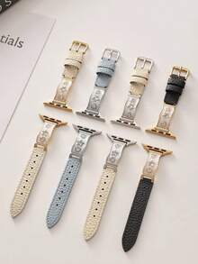 Summer Dopamine Star Moon Leather Strap Compatible With 38/40/41/42/44/45/49mm Compatible With Apple Watch Strap Ultra/Se/8/7/5/4/3/2/1 - 38/40/41mm (s10) 42mm - View 12