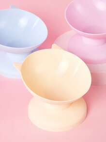 PETSIN 1pc Plastic Anti-Slip Neck Guard Pet Bowl, Elevated Cat Feeder Or Dog Water Bowl - Multicolor - View 4